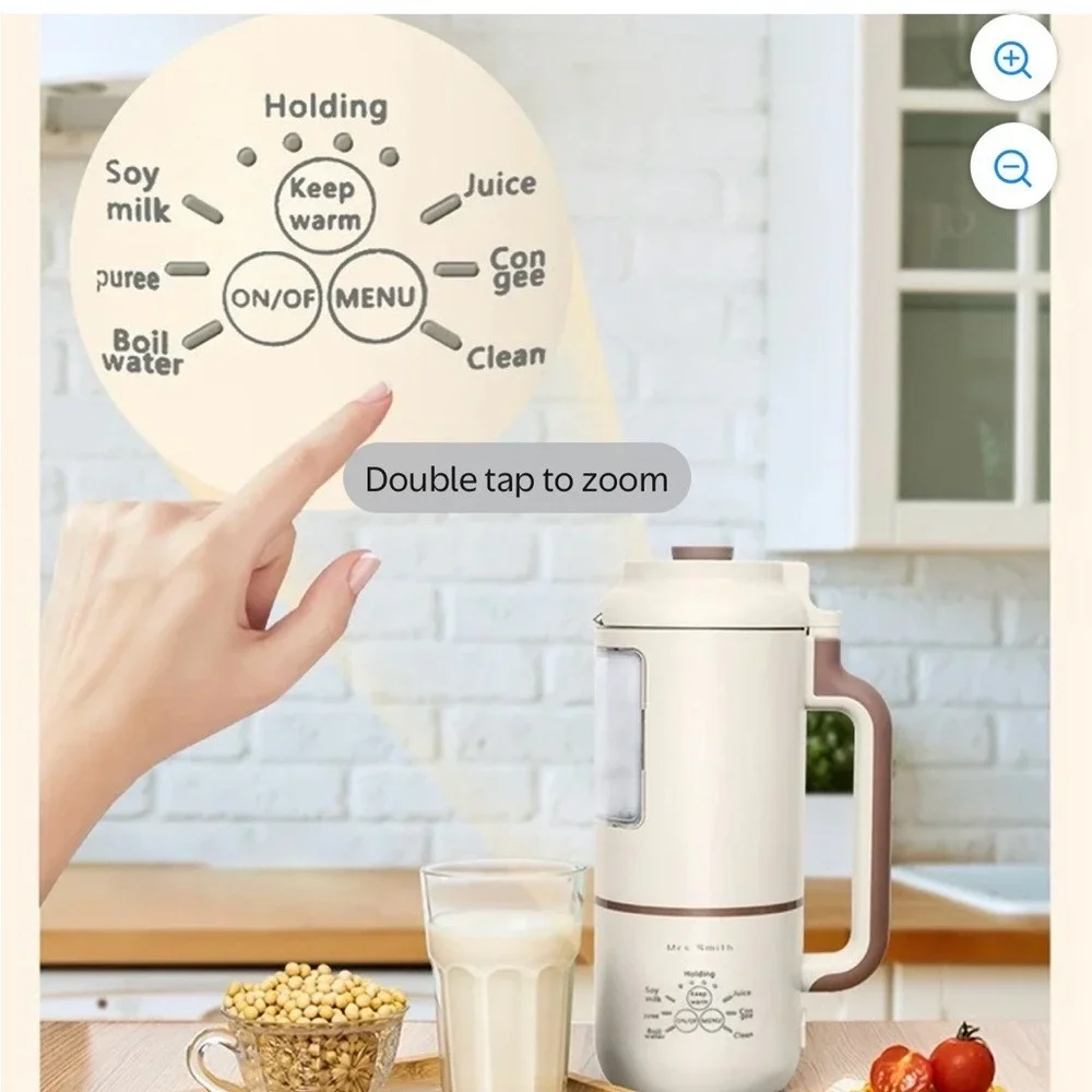 Mrs‎ Smith 4-in-1 Juicer Soy Milk Maker Congee Cook Food Processor Blender Ktchn